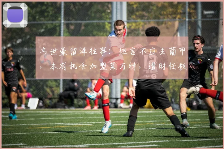 韦世豪留洋往事:坦言不应去葡甲,本有机会加盟莱万特,遭时任教练阻拦成遗憾